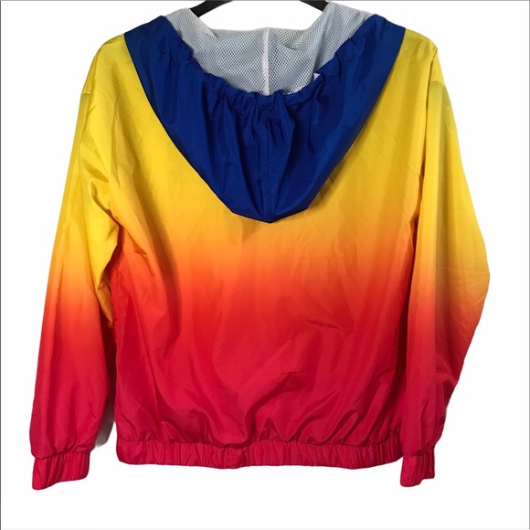 Forever 21 ombré rainbow windbreaker - Picture 2 of 7